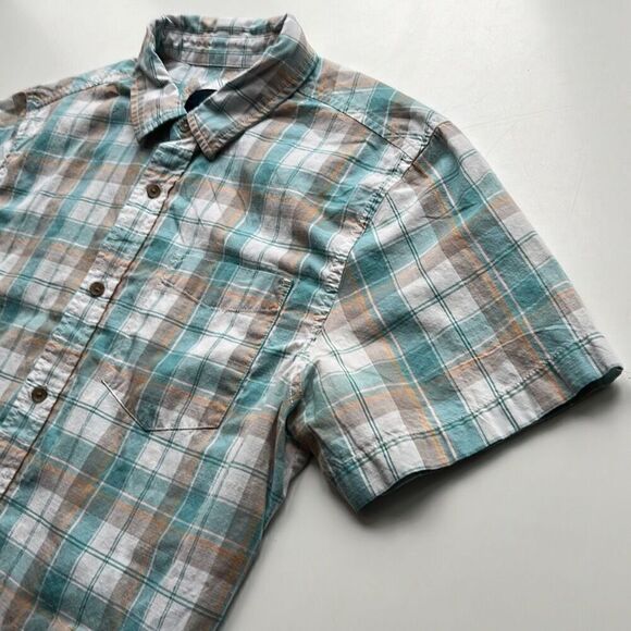 prAna Organic Cotton/Poly Camp Shirt Mens M - Picture 3 of 9